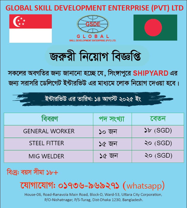 সকলের অবগতির জন্য জানানো হচ্ছে যে,